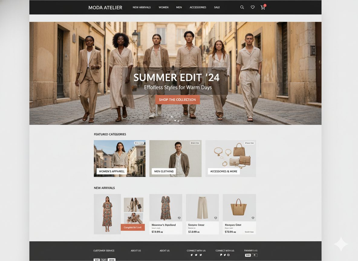 Website bán hàng thời trang cần bố trí như thế nào để kinh doanh hiệu quả?